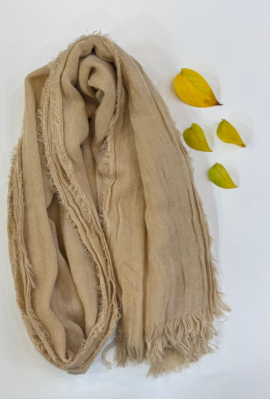 شال سافاری کرم نخودی پاییزه خرید ازسایت