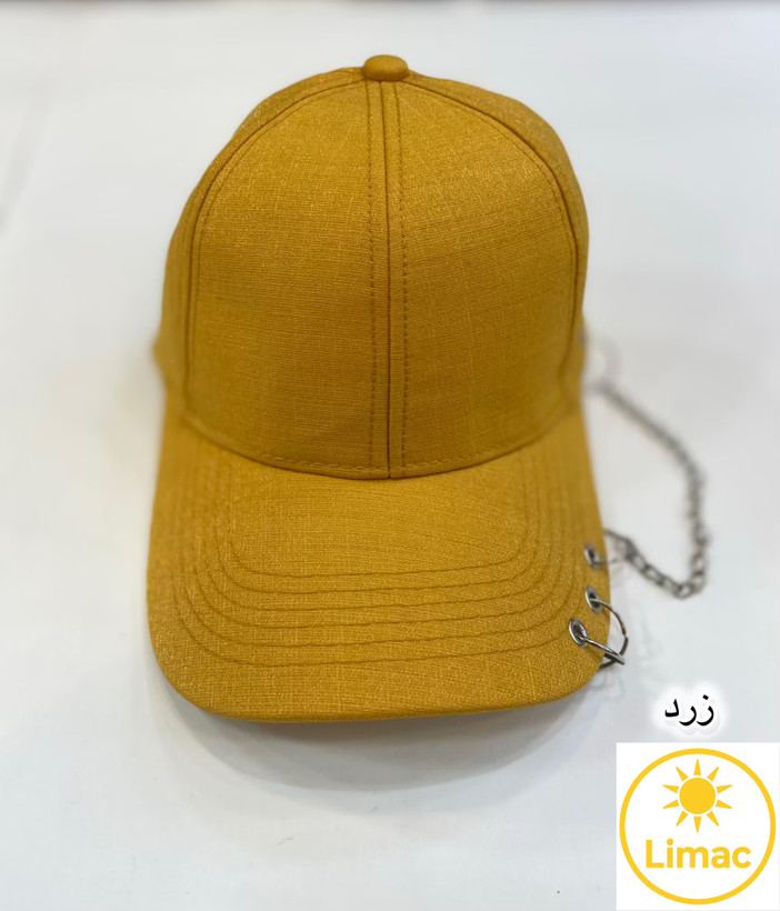 خریدآنلاین کلاه اورجینال وارداتی زنانه شاین مدل زنجیردار زرد