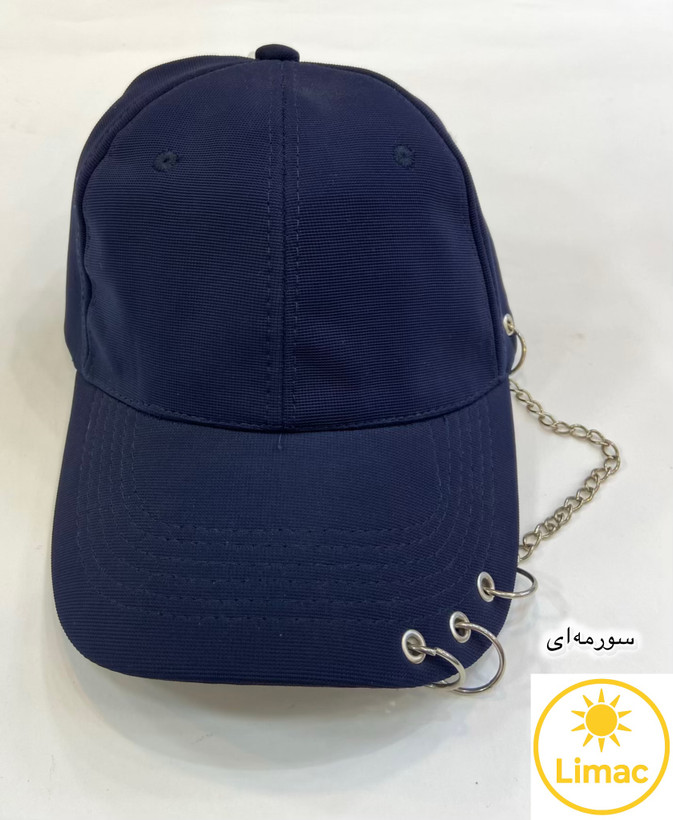 سبک جدید کلاه اورجینال وارداتی زنانه مدل زنجیردار سورمه ای