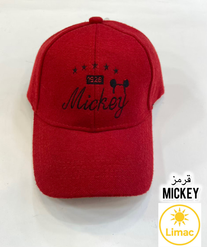 کلاه اورجینال وارداتی زنانه و مردانه پشمی مدل برندقرمزMICKEY