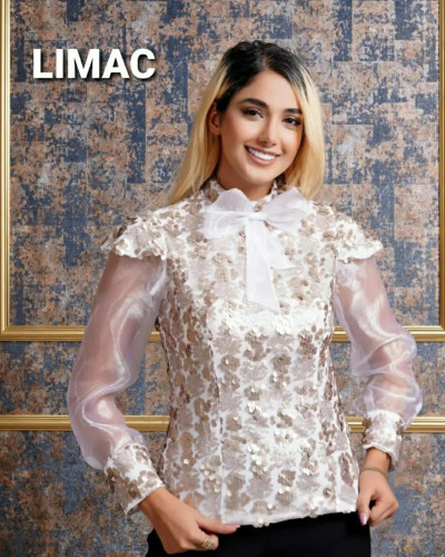 شومیز پولک کاپ دار مجلسی