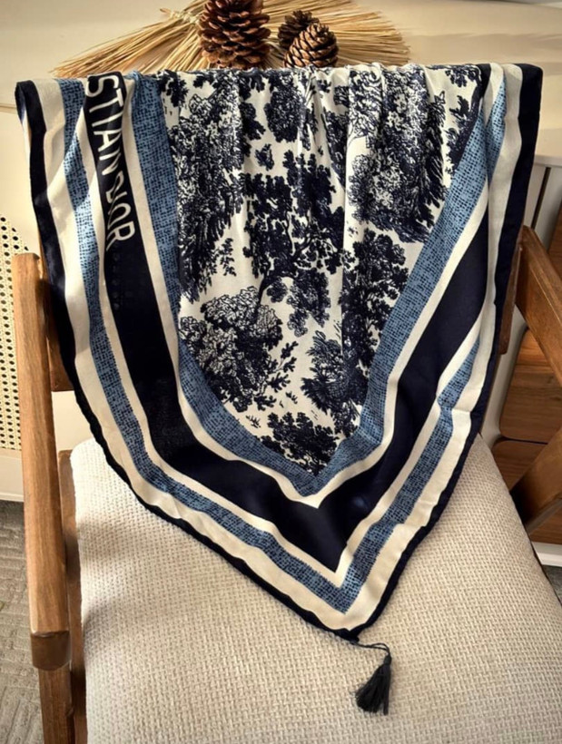 تنوع طرح و رنگ کالکشن جدید روسریهای عرض ۱۰۰