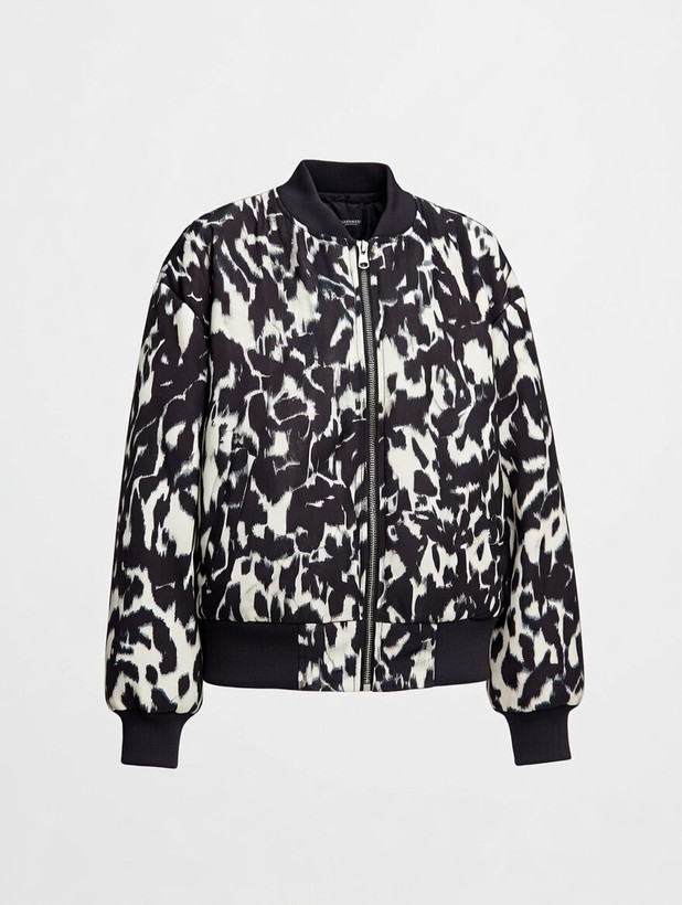 بامبر زنانه اسپرت طرحدار قابل ست با شلوار جین