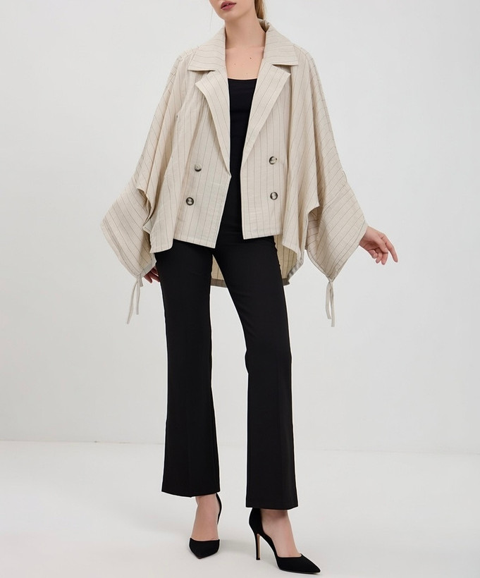 ست کت راه راه فانتزی مناسب برای دورهمی و استایل خیابانی