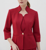 ست کت یقه دالبری مناسب مراسم عقد و دورهمیهای لوکس