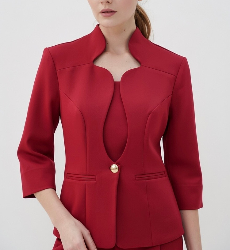 ست کت یقه دالبری مناسب مراسم عقد و دورهمیهای لوکس