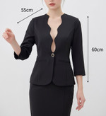 کالکسیون رنگهای جذاب کت زنانه کرپ یقه دالبری جدید