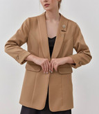 استایل شیک اداری با کت کرپ دو جیب و شلوار پارچهای