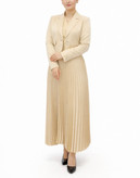 استایل شیک زنانه مناسب مراسم عقد با کت و دامن پلیسه