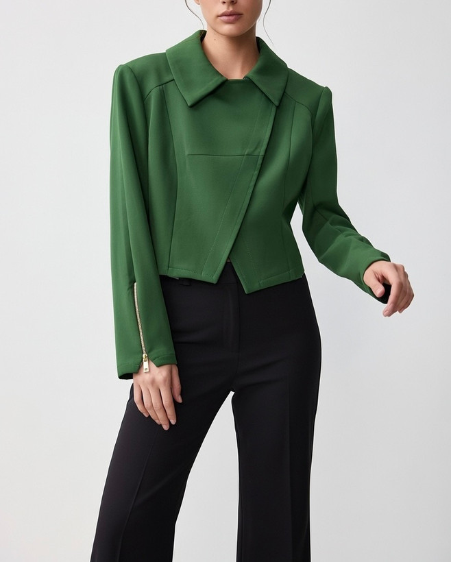 کت تک مجلسی زنانه مدل کراپ مناسب مهمانی و دورهمی